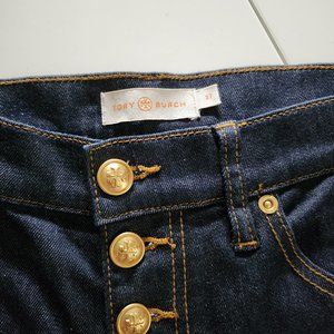Tory Burch- button fly denim size 27
